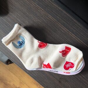 Stitch Love-Themed Socks - 3 Pairs Size L